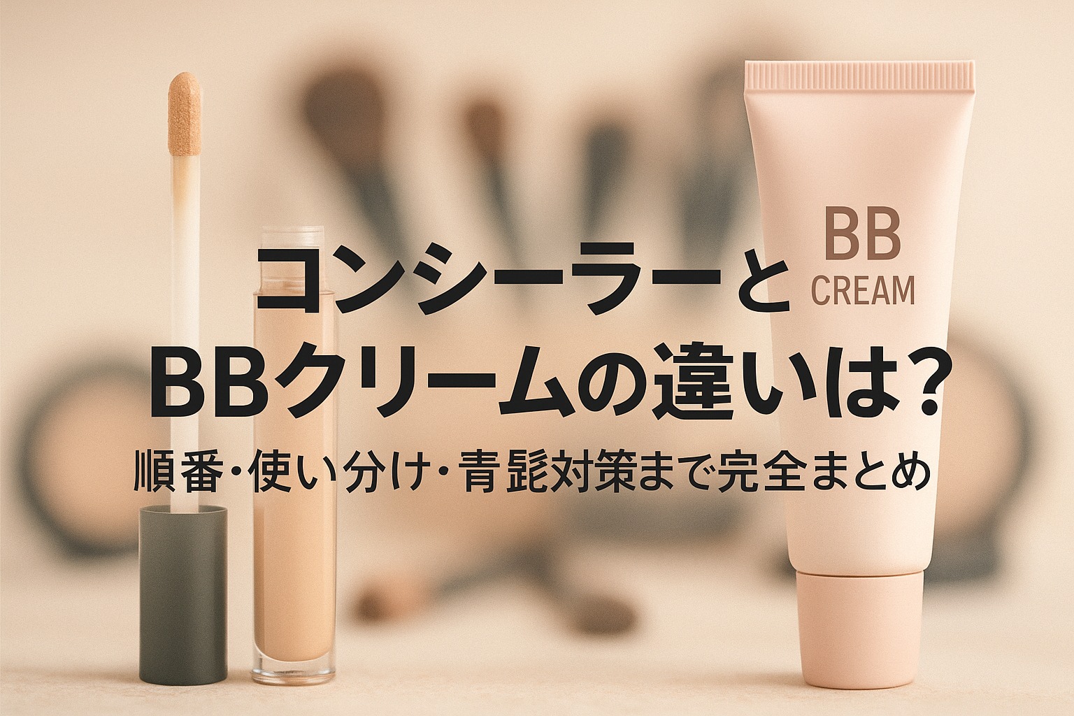 コンシーラーとBBクリームの違いは？順番・使い分け・青髭対策まで完全まとめ
