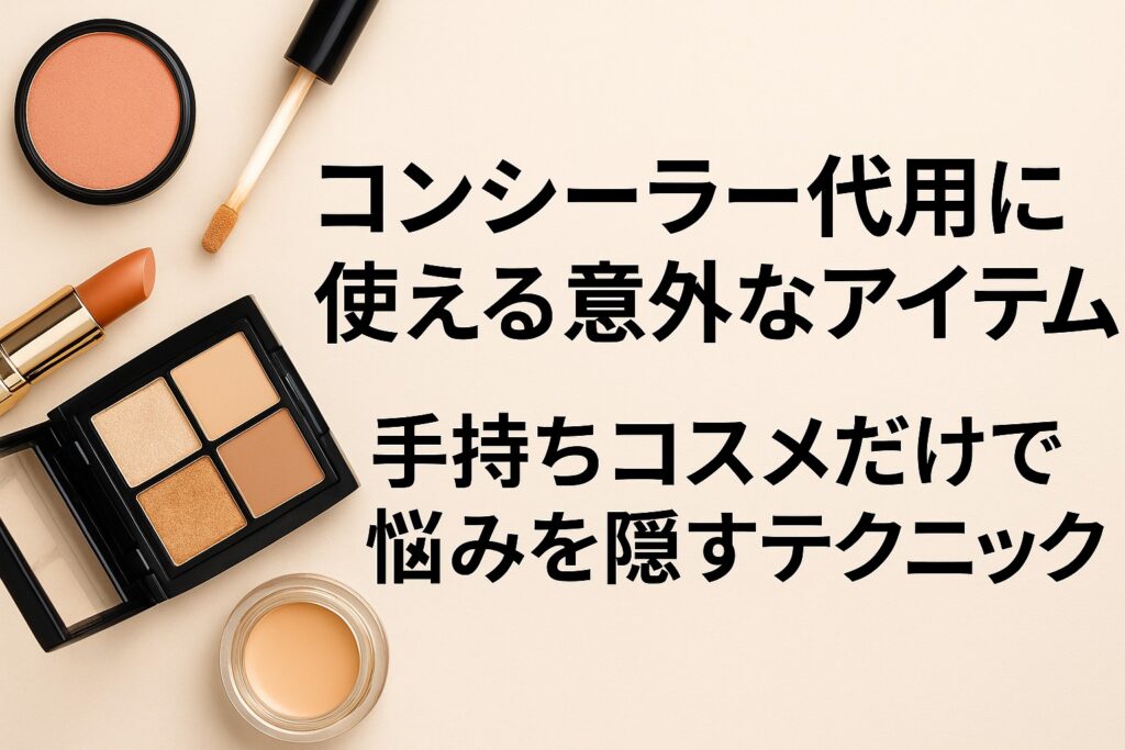 コンシーラー代用に使える意外なアイテム｜手持ちコスメだけで悩みを隠すテクニック