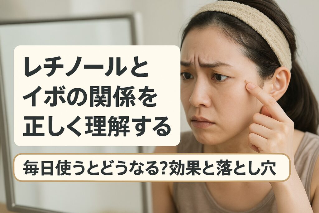レチノールとイボの関係を正しく理解する｜毎日使うとどうなる？効果と落とし穴